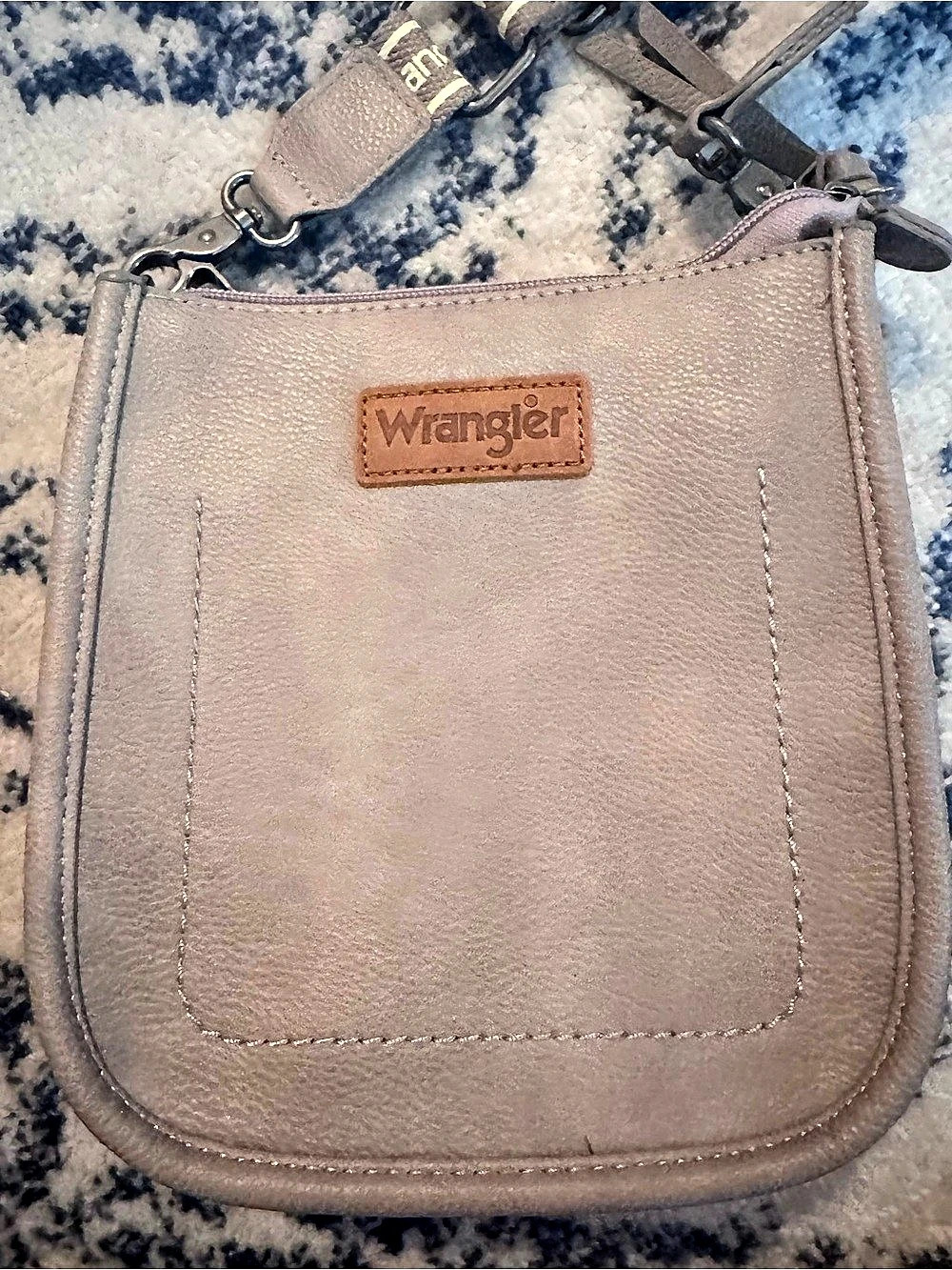 Wrangler Grey Crossbody Sling Bag Gray